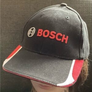 BOSCH Tools ~ Black Adjustable Adult Strapback Hat Baseball Cap Embroidered New!